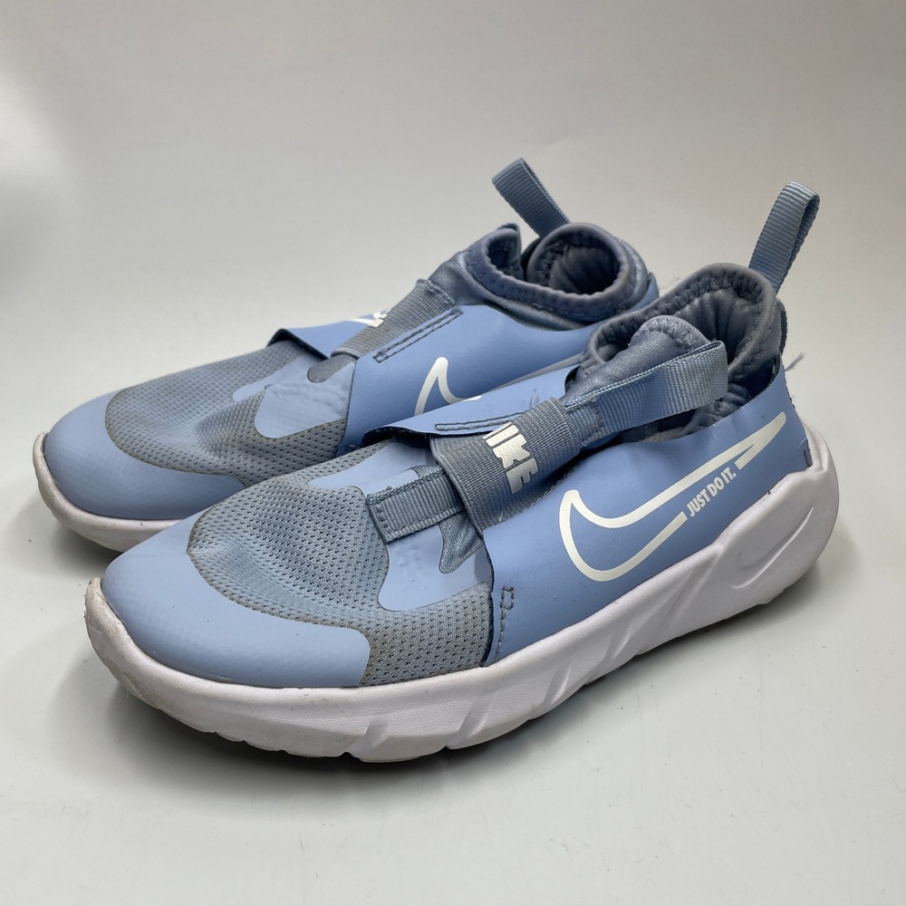 Nike Size 1Y Flex Plus 2 Kids Slip On Running Shoes Light Blue DJ6040-400